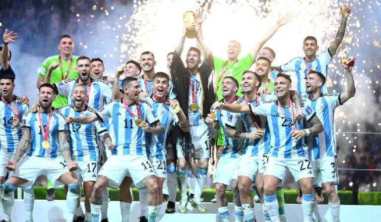 Les argentins cÃ©lÃ¨brent leur victoire en Coupe du monde 2022