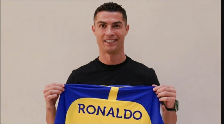 Cristiano Ronaldo sous les couleurs du club d'Al Nassr d'Arabie Saoudite