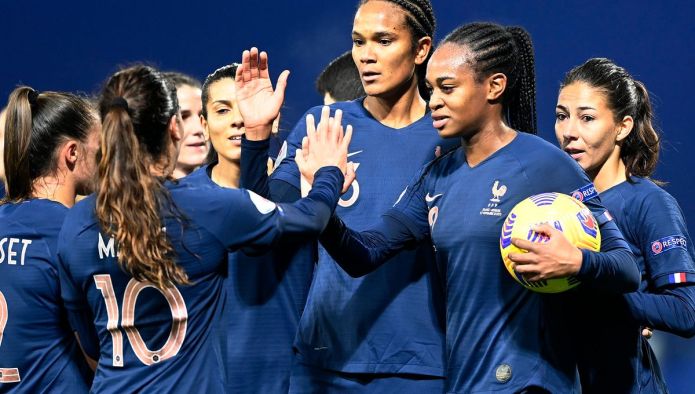 L'équipe de France féminine de foot © Maxppp - Philippe RENAULT