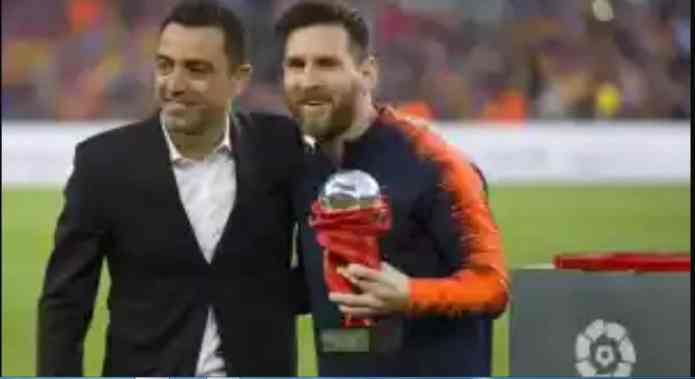 Messi et Xavi au Barça