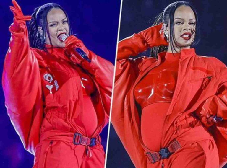 Rihanna enceinte de son deuxiÃ¨me enfant @ Superbowl Public