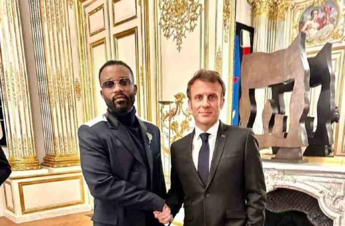 Fally Ipupa et Emmanuel Macron @ FB