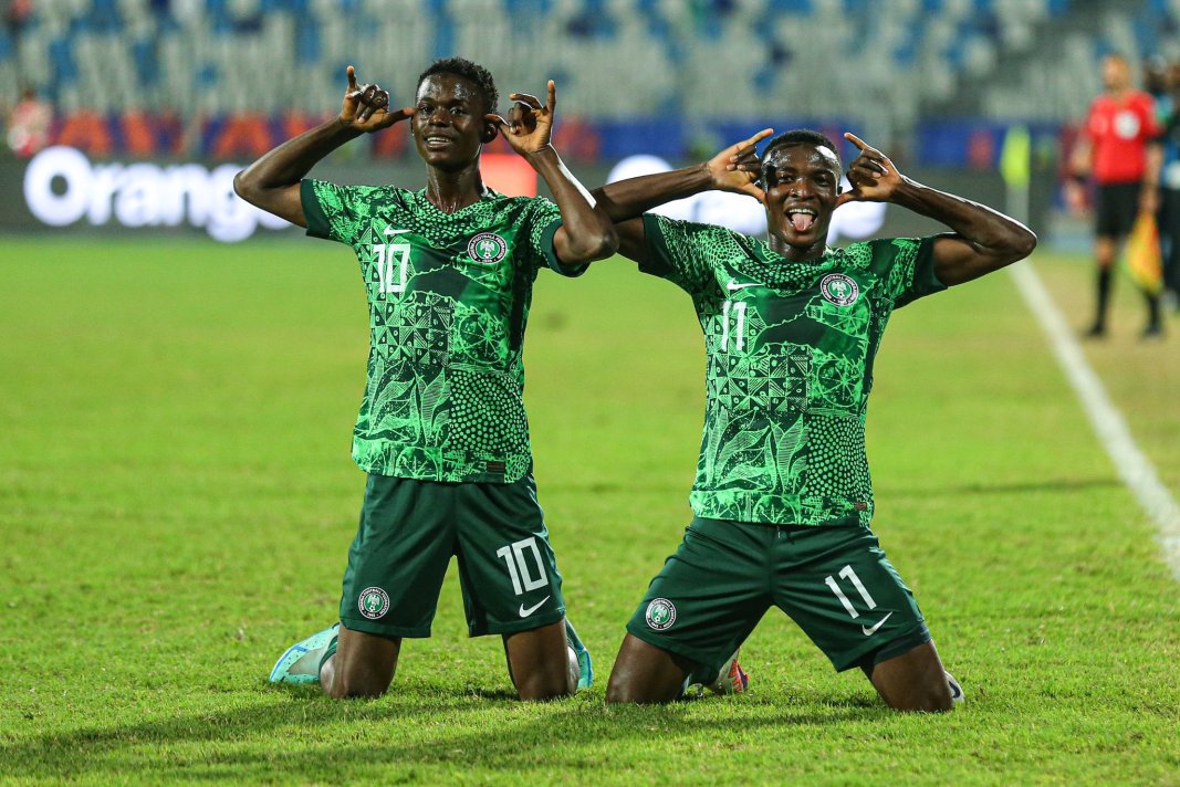 Des U20 nigérians célèbrent leur victoire