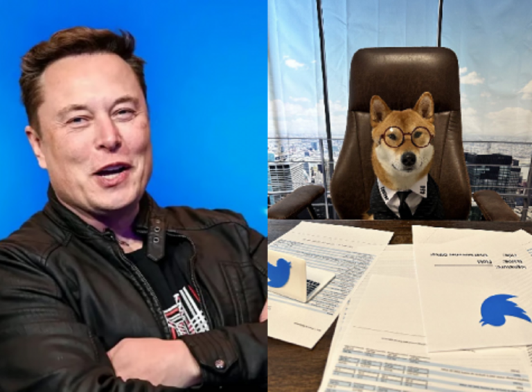 Elon Musk et son chien Floki