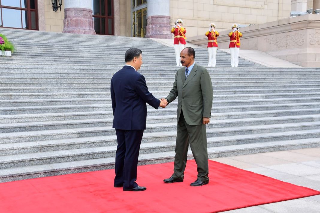 Le président chinois Xi Jinping et le président érythréen Isaias Afwerki