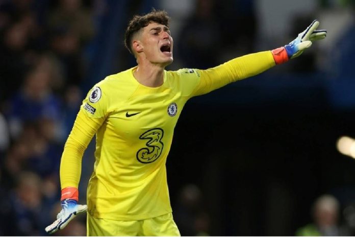 Kepa Arrizabalaga sous le maillot de Chelsea