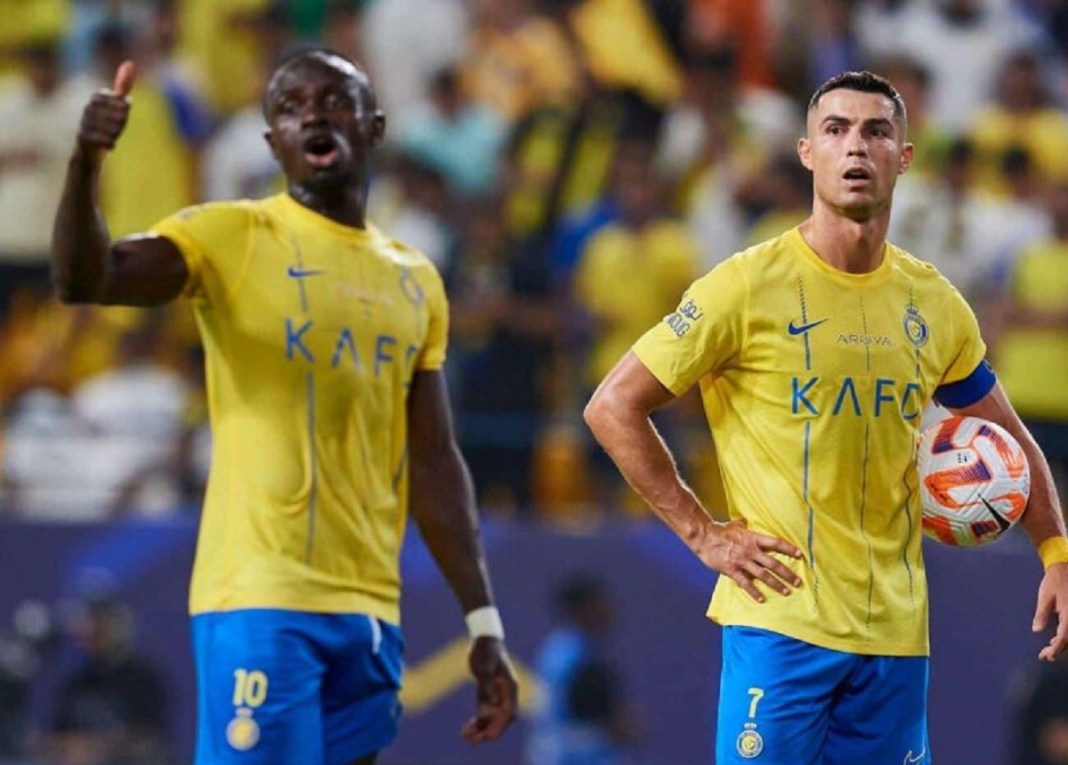 Sadio Mané et Cristiano Ronaldo