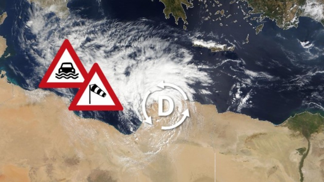 La puissante tempête méditerranéenne Daniel