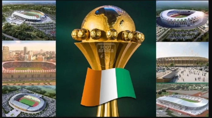 Le trophée de la CAN 2023 en Côte d'Ivoire