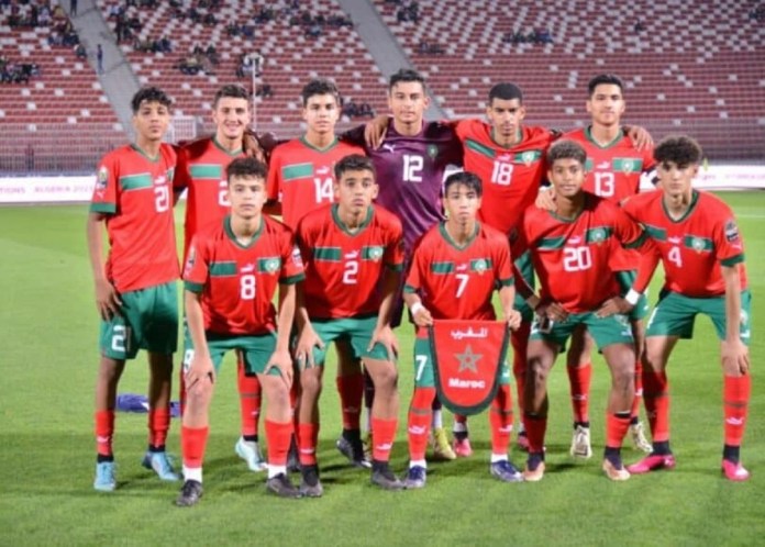 Des joueurs U17 du Maroc