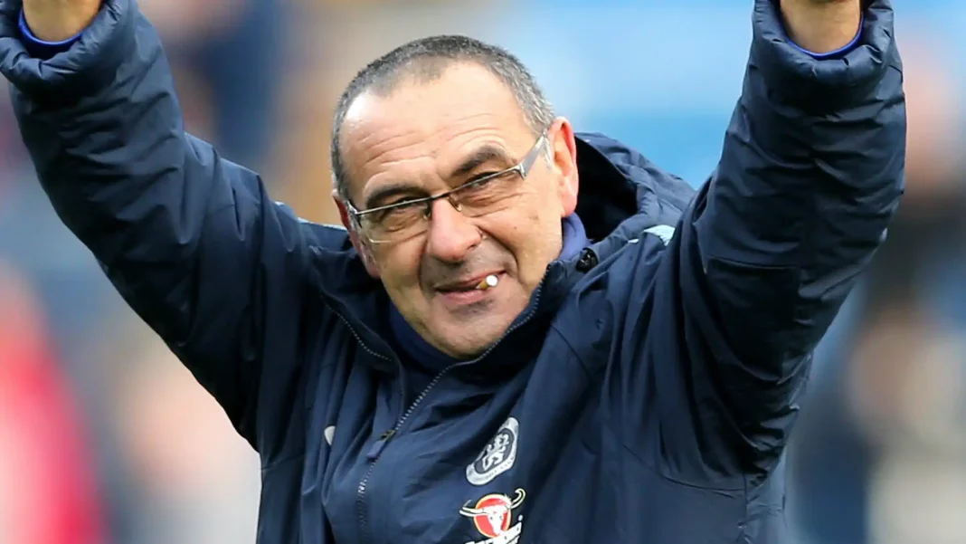 L'entraineur de la Lazio Rome, Maurizio Sarri