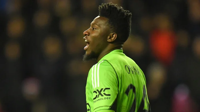 Le gardien de but du Cameroun, André Onana