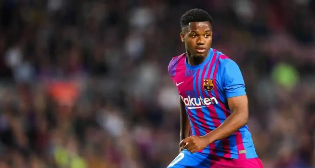 Ansu Fati sous le maillot du FC Barcelone