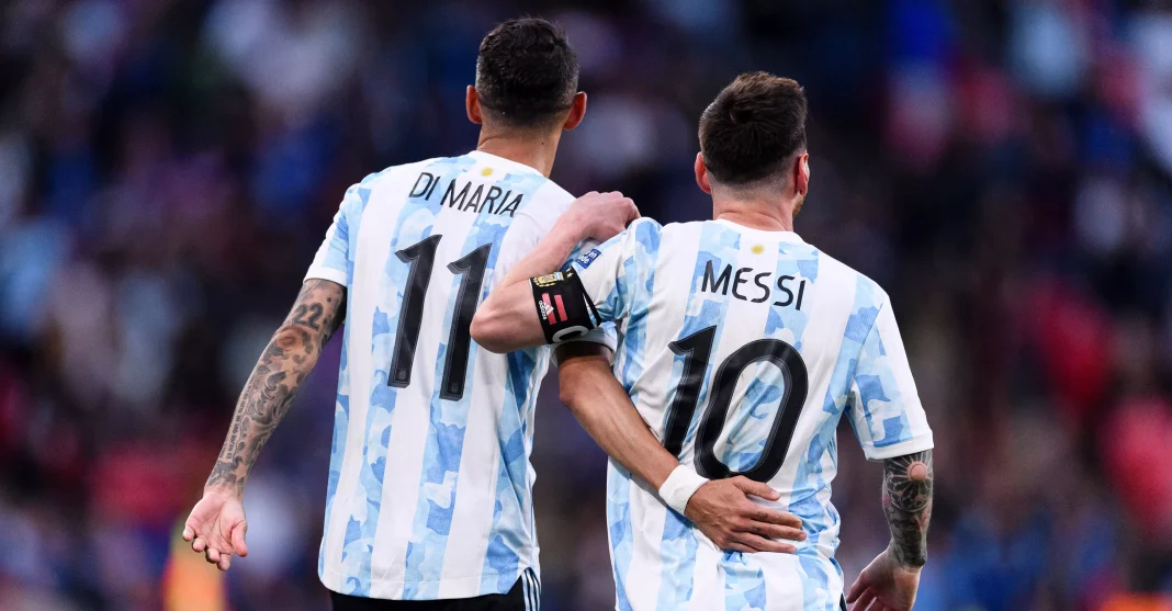 Lionel Messi et Angel Di Maria