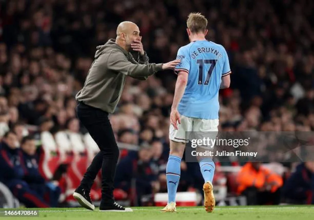 Pep Guardiola et Kevin De Bruyne