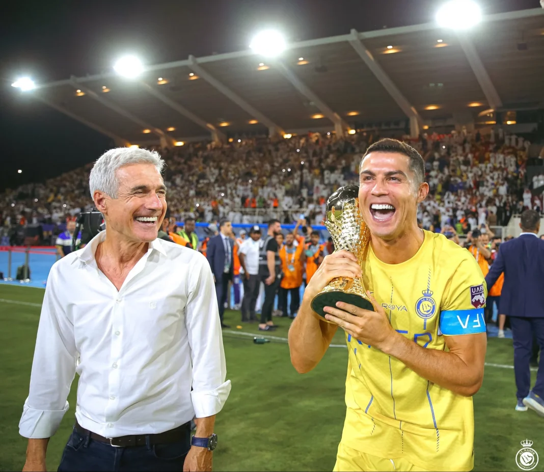 Luis Castro et Cristiano Ronaldo