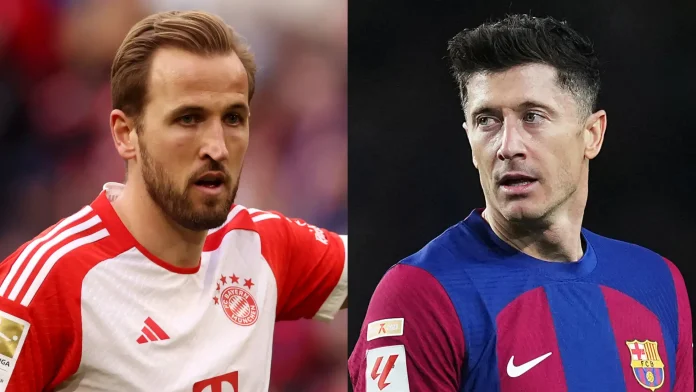 Harry Kane et Robert Lewandowski