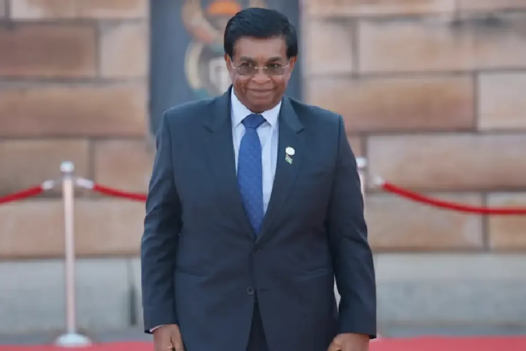 Le prÃ©sident mauricien Prithvirajsing Roopun @AFP