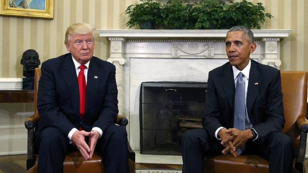 Barack Obama et Donald Trump