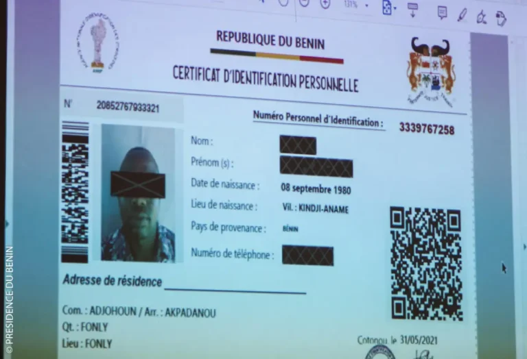 Bénin: la durée de validité du CIP bientôt prolongée