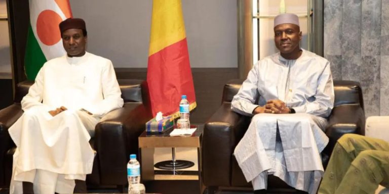 Le PM du Niger, Ali Mahamane Zeine et le PM malien Abdoulaye MaÃ¯ga