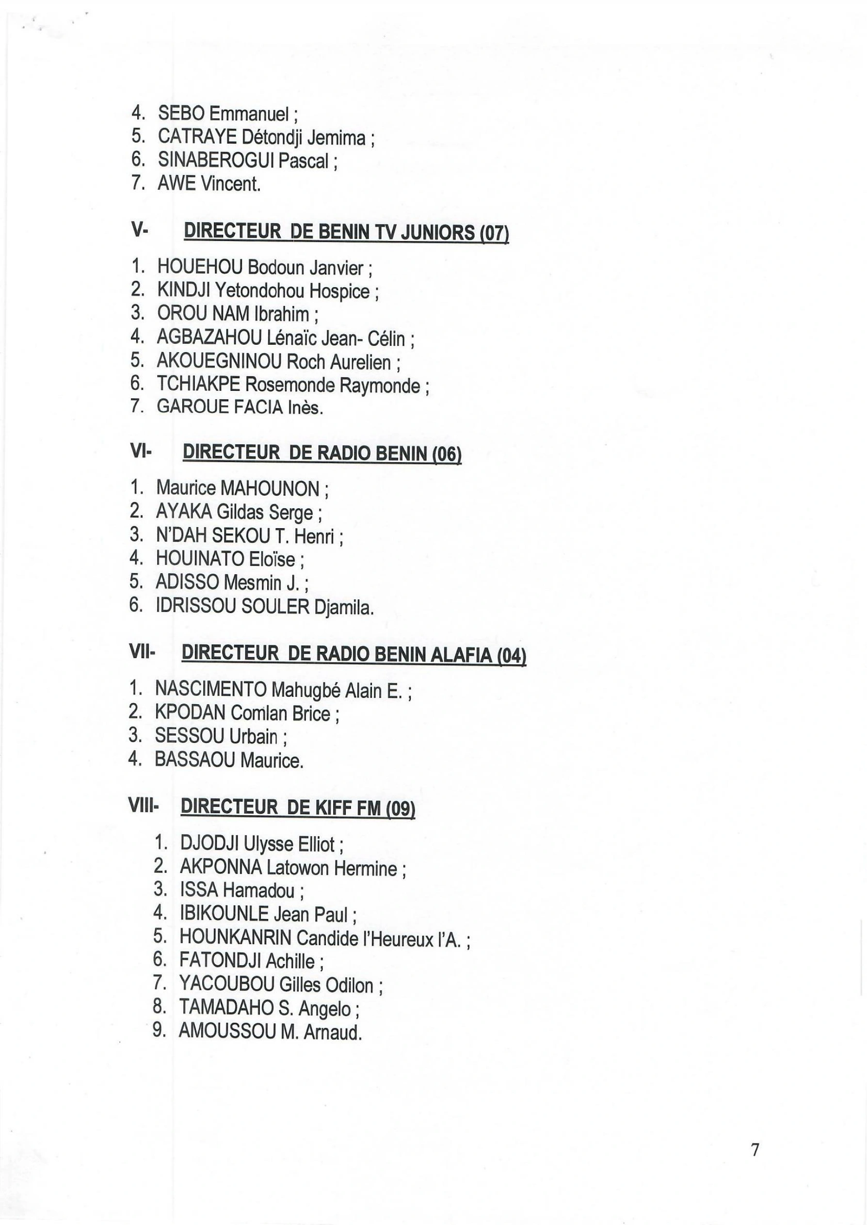 Bénin : la HAAC publie la liste des présélectionnés pour les postes de directeurs des médias publics