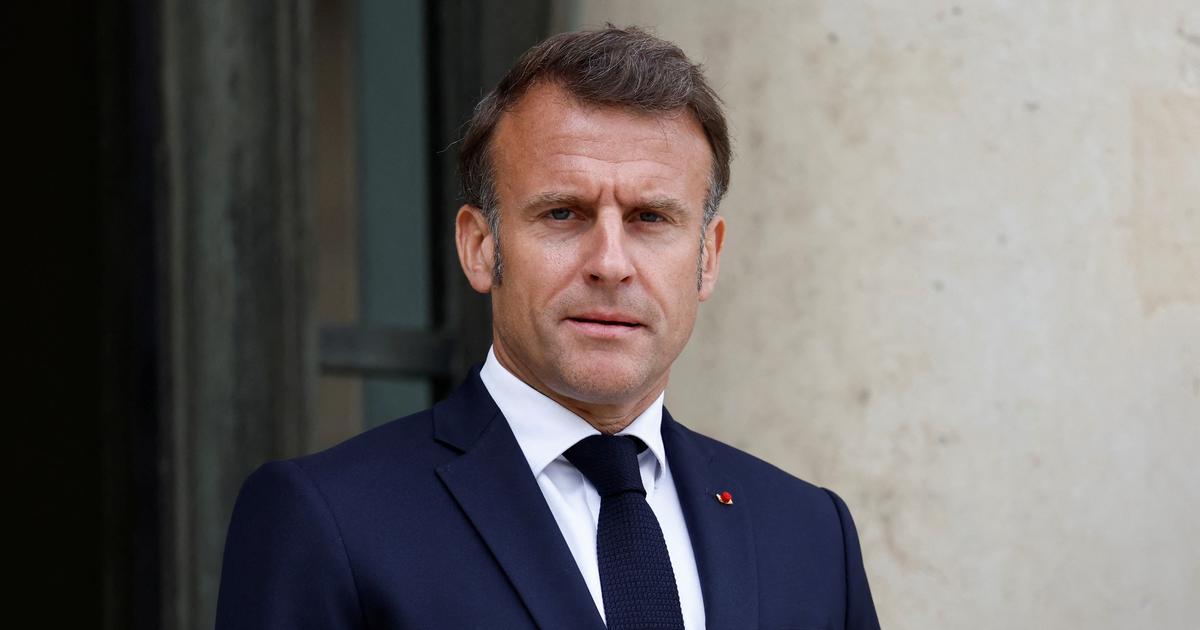 Emmanuel Macron lors de son grand oral sur TF1, s'adressant à la nation.