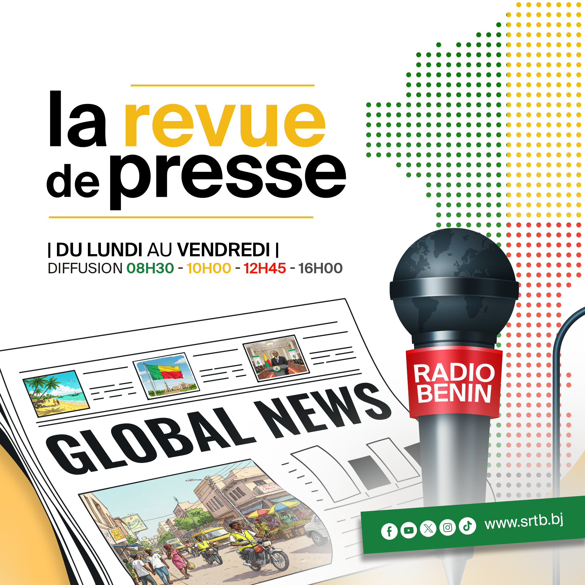 Une revue de presse sur la crise politique au Bénin avant les élections de 2026.