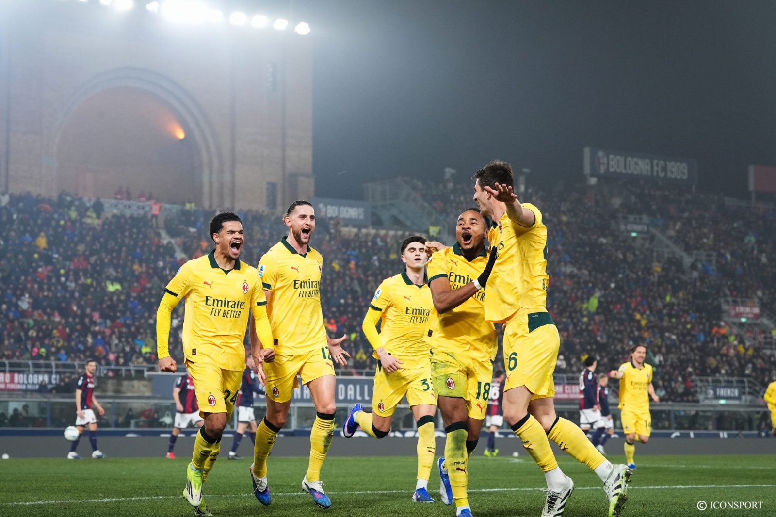 Série A (J23) : AC Milan mène à la mi-temps contre Bologne