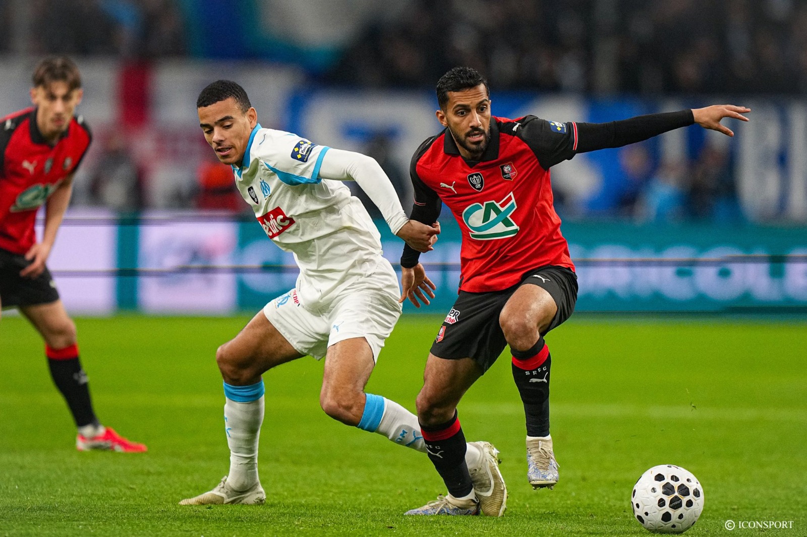 Coupe de France (8es) : l&rsquo;OM domine le Stade Rennais à la mi-temps