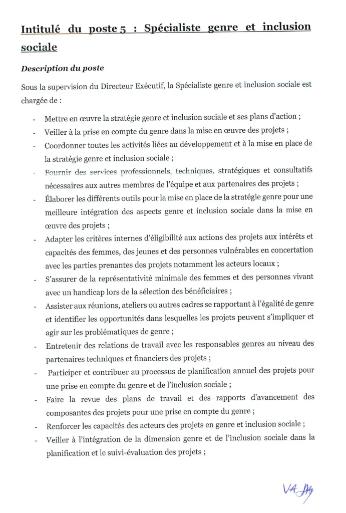 Recrutement Fondation