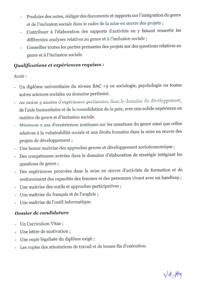 Recrutement Fondation