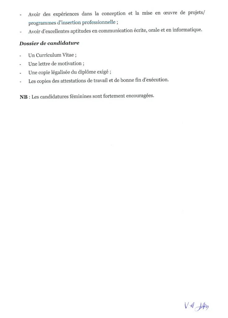 Recrutement Fondation