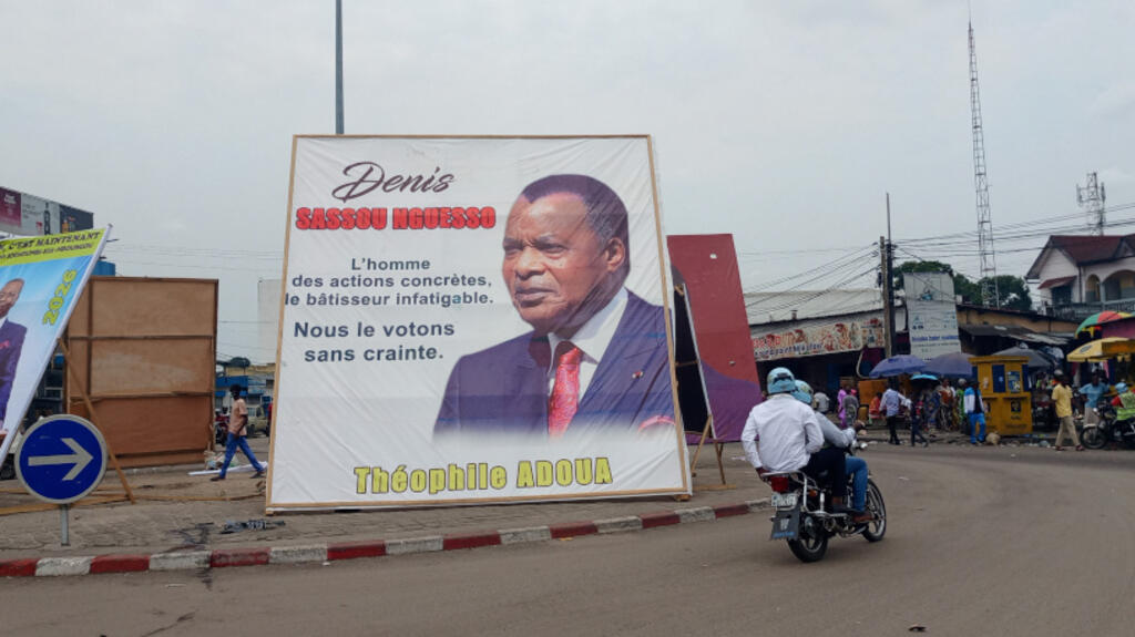 Affiches de campagne des candidats à la présidentielle du 16 mars 2026 au Congo-Brazzaville