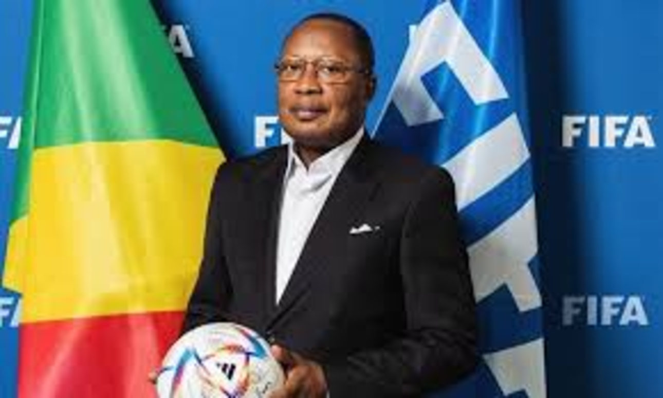 Jean-Guy Blaise Mayolas, président de la Fédération congolaise de football,