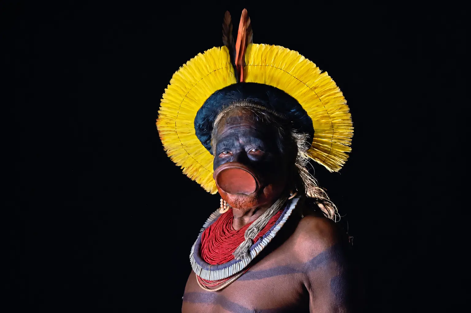 Le cacique Raoni Metuktire, figure mondiale de la défense de l’Amazonie et des peuples autochtones