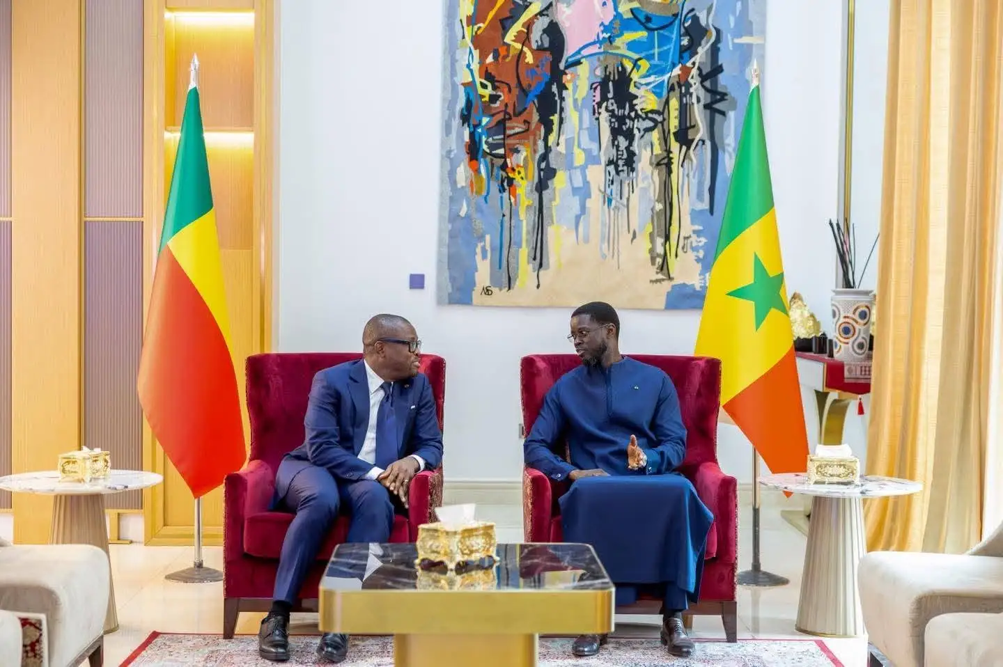 Romuald Wadagni et Bassirou Diomaye Faye le mardi 09 juin 2026 à Dakar