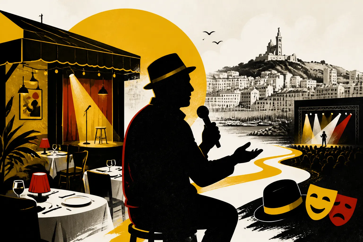 Illustration editoriale pour Élie Kakou : avant « La Classe », il a débuté au restaurant La Payotte à Marseille