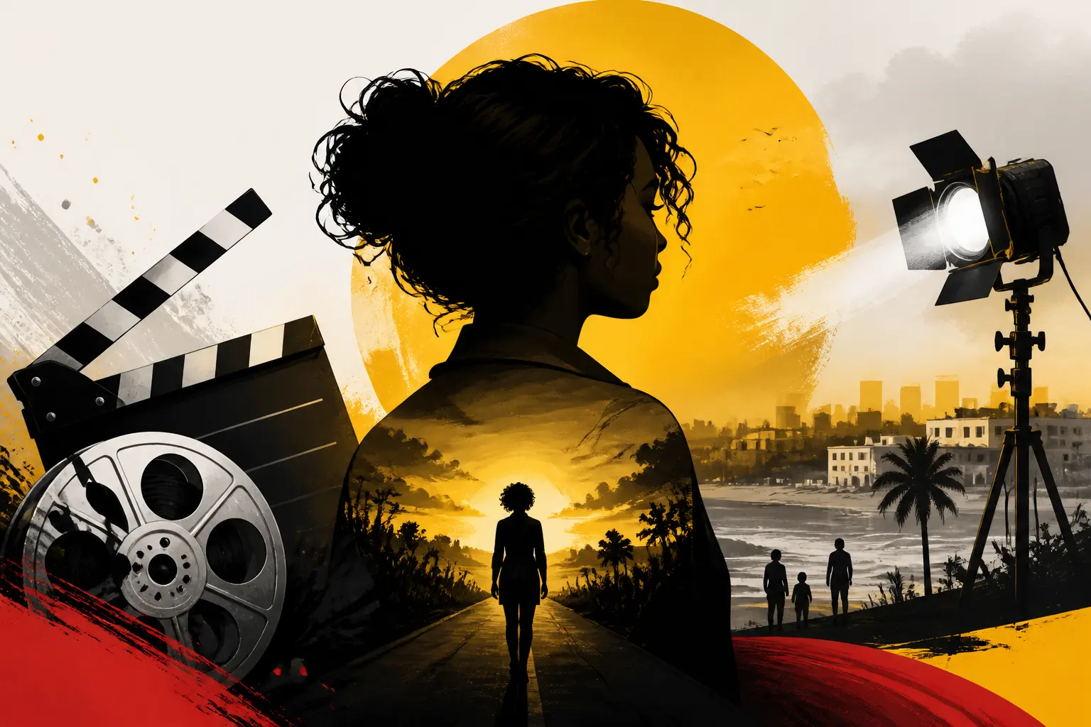Illustration editoriale pour Nawell Madani bouleversante dans la bande-annonce de Jusqu’au bout, son deuxième long-métrage pour Netflix