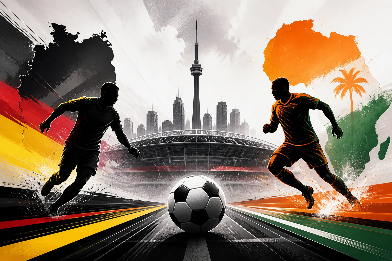 Illustration du match Allemagne VS Côte d'Ivoire, le 20/06/2026 21:00, stade BMO Field