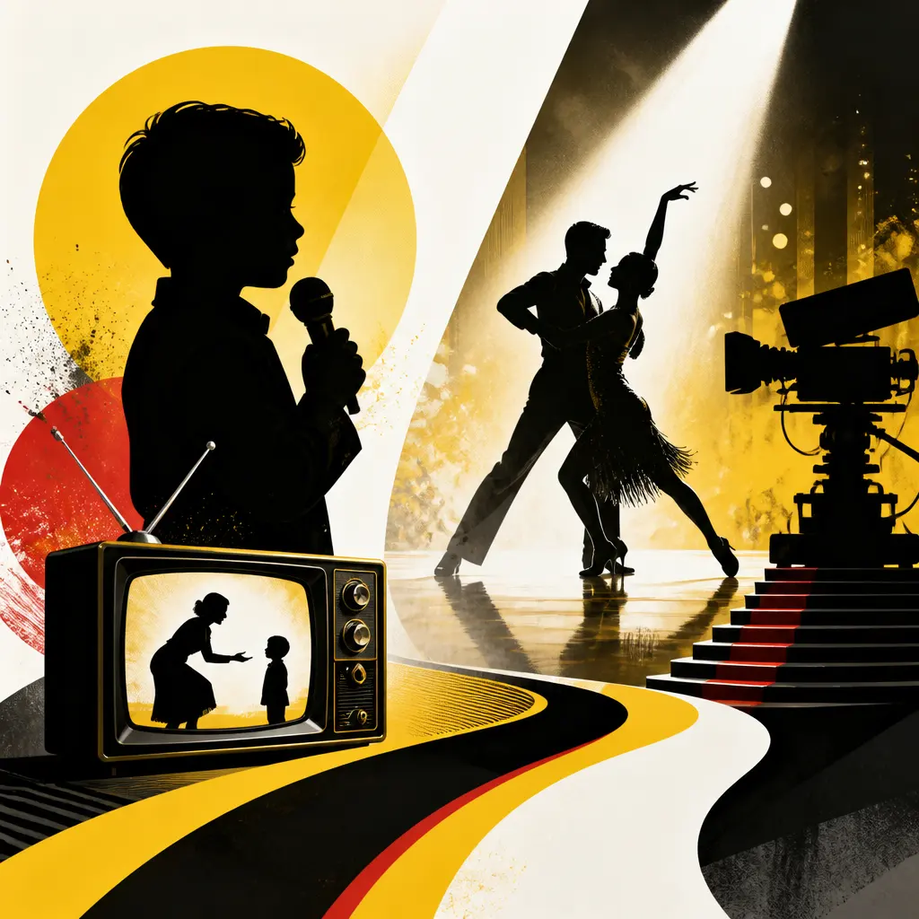 Illustration editoriale pour Christophe Licata : sa première apparition télévisée à 6 ans avec Marie-Ange Nardi