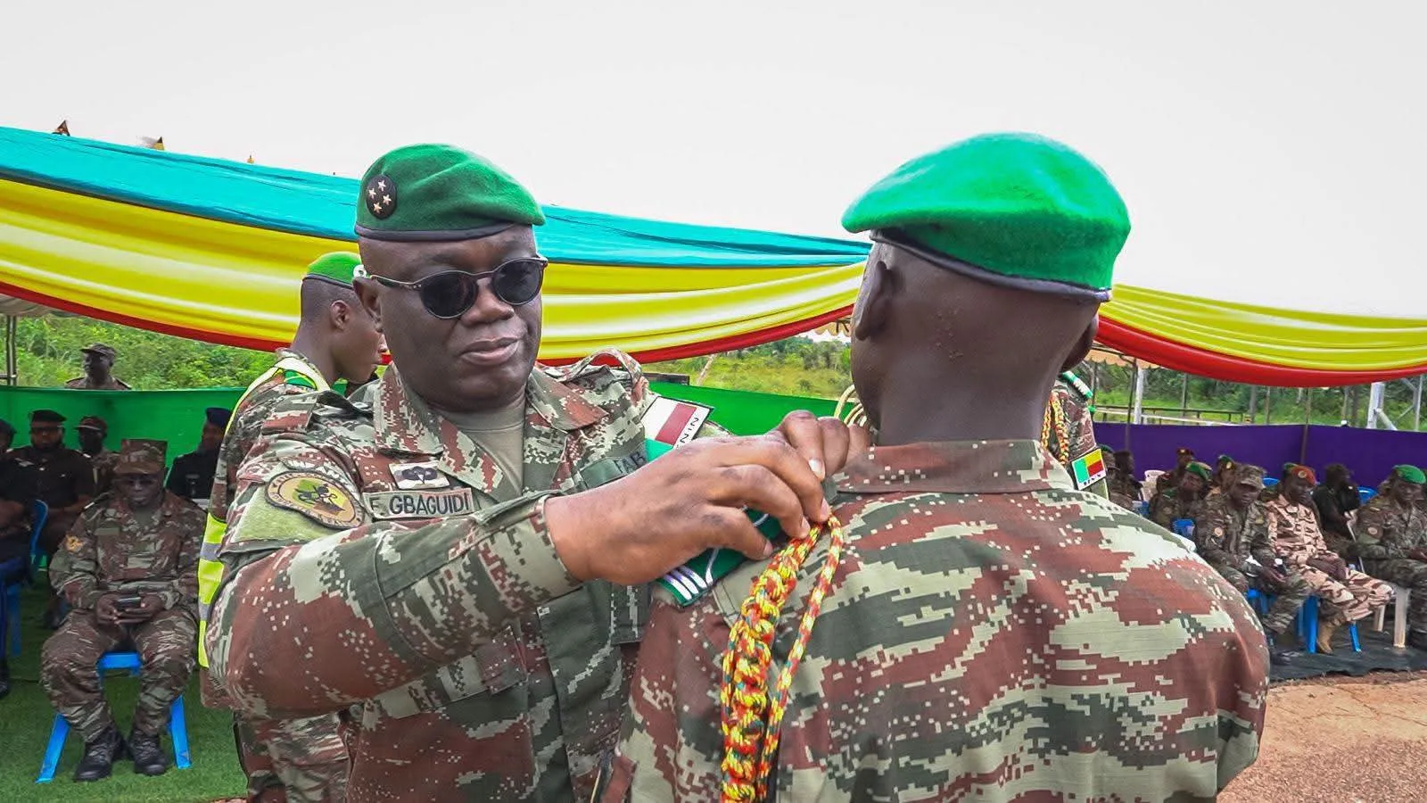Cérémonie à la caserne de Cana: la 19ᵉ promotion de l&rsquo;ENO présentée au drapeau