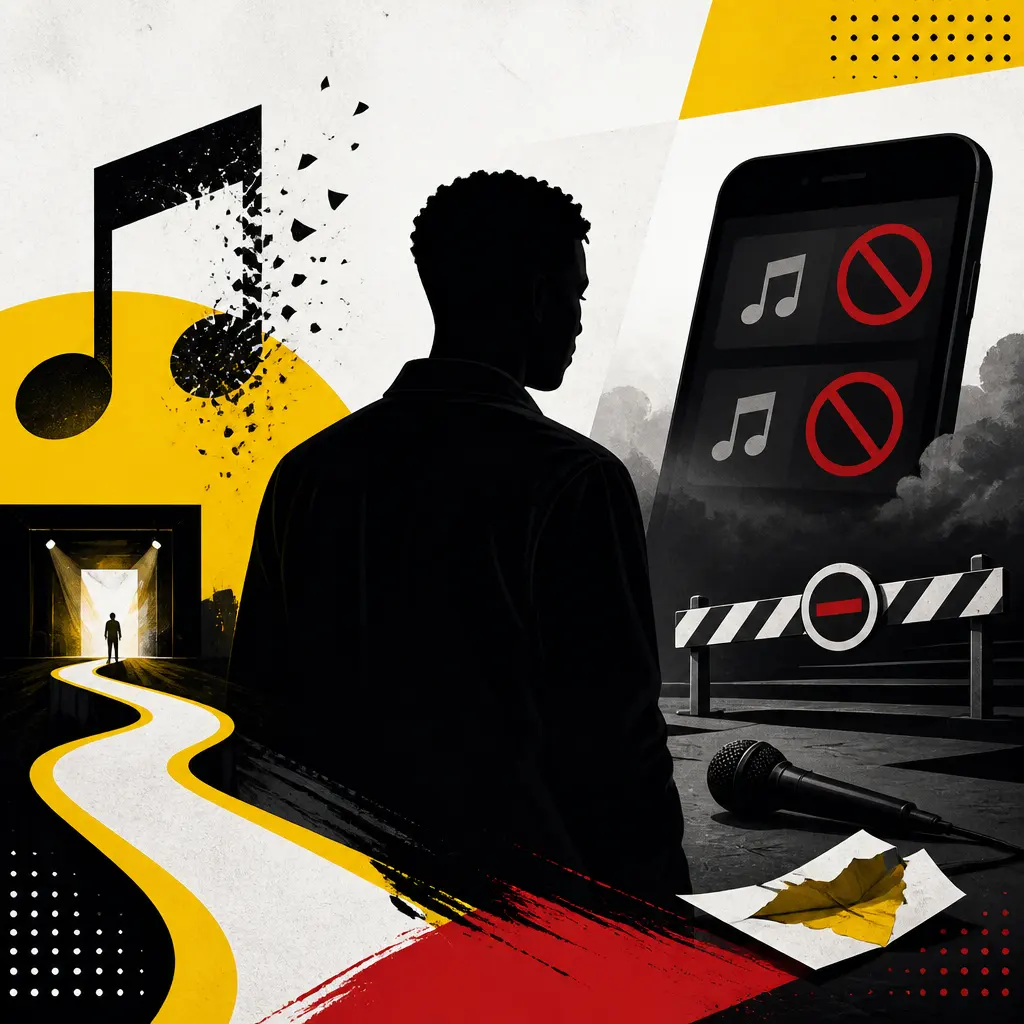 Illustration editoriale pour Julien Canaby : deux titres retirés de Spotify