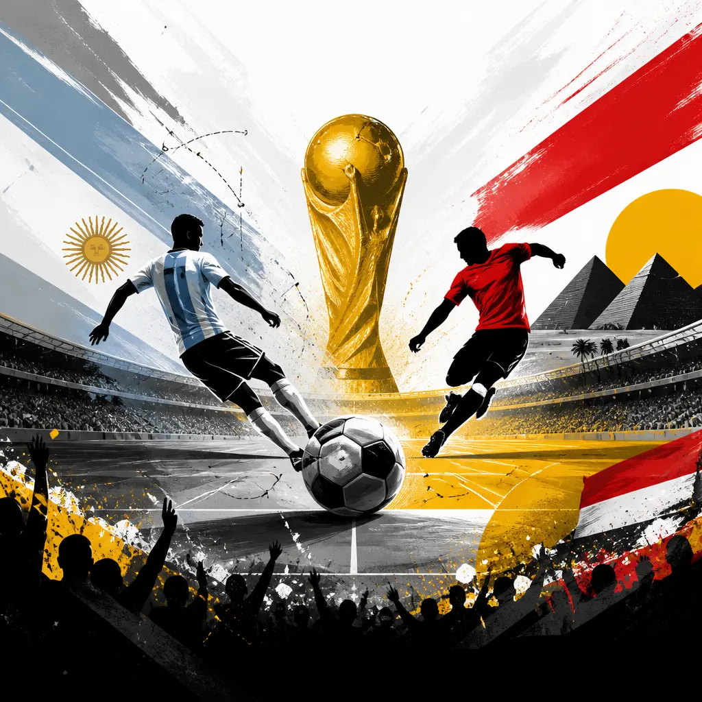 Illustration du match Argentine VS Égypte, le 07/07/2026 17:00, stade Atlanta Stadium