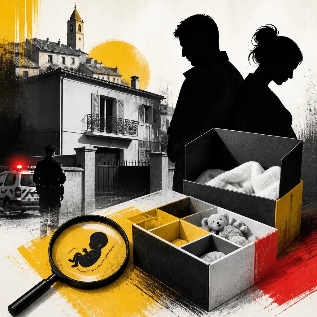 Illustration editoriale pour Vaucluse : les corps de cinq bébés retrouvés dans des boîtes au domicile d’un couple