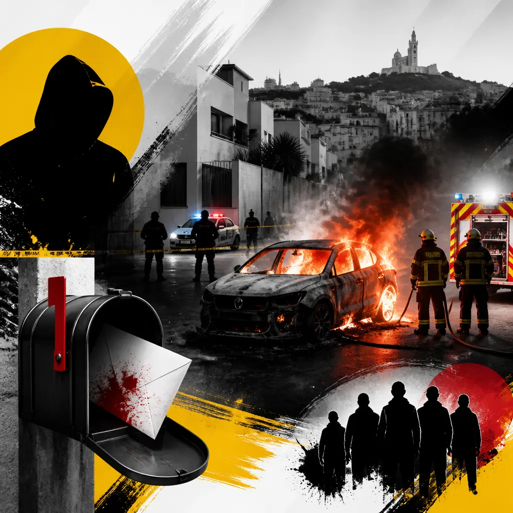 Illustration editoriale pour Incendie de la voiture de Carla Moreau à Marseille, l’enquête pour extorsion s’accélère