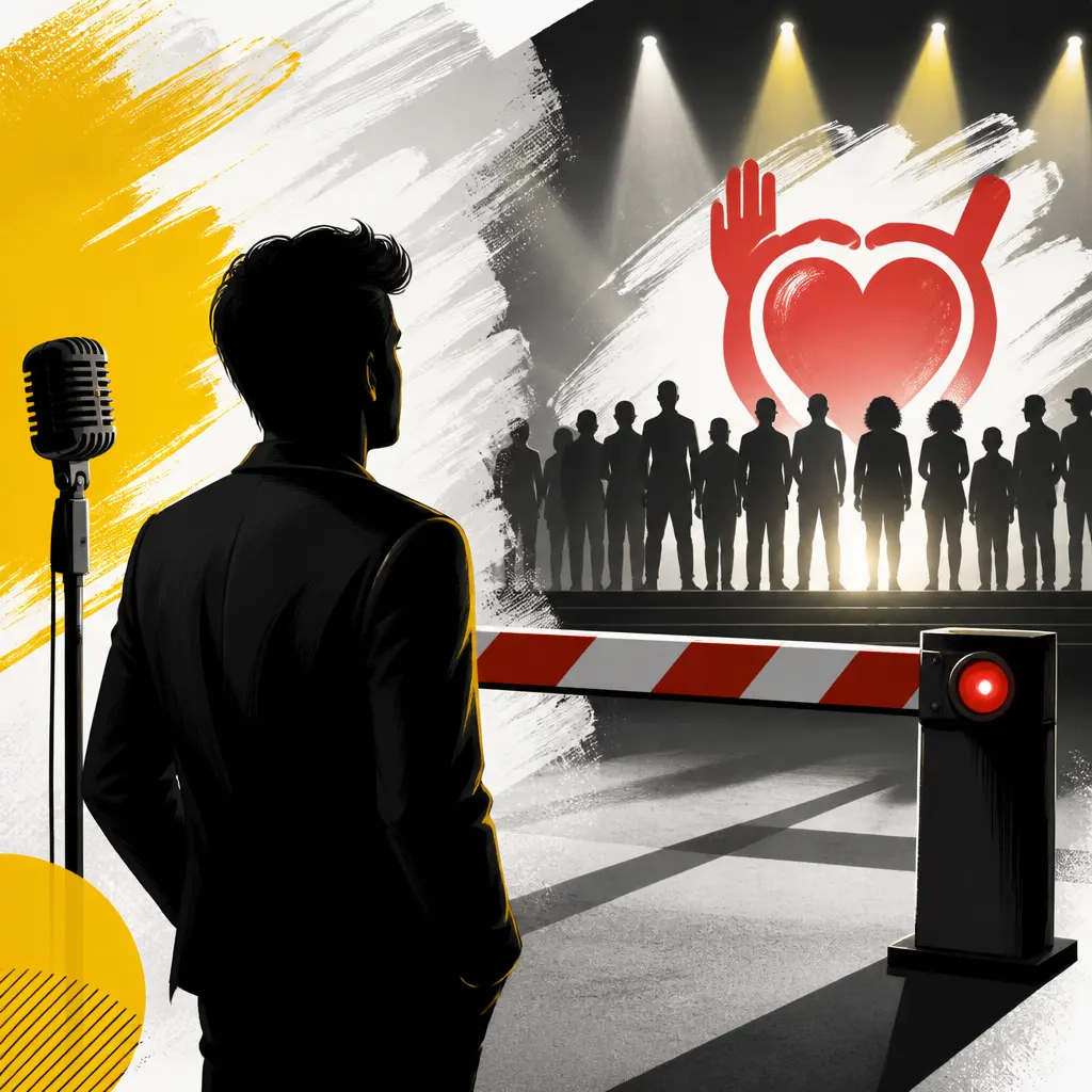 Illustration editoriale pour Vincent Niclo se dit victime d’un blocage de la production pour rejoindre les Enfoirés