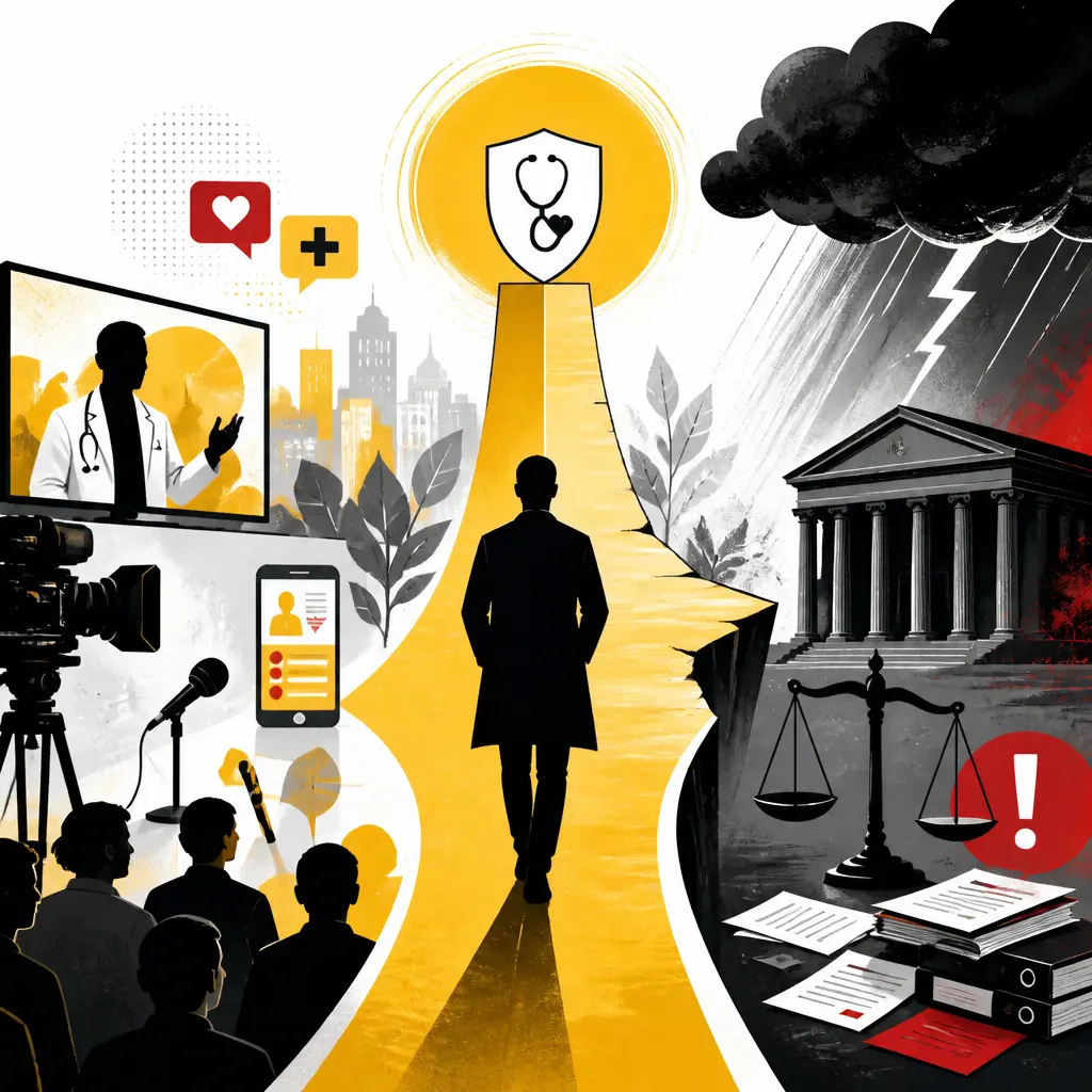 Illustration editoriale pour Jimmy Mohamed et la construction de sa marque « zéro contrainte » avant le séisme judiciaire