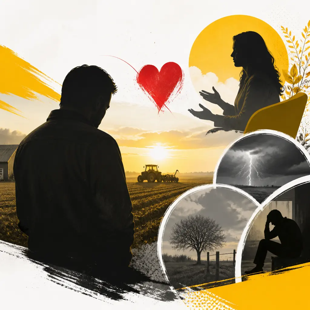 Illustration editoriale pour L’amour est dans le pré : l’agriculteur Yannick a vécu de terribles épreuves depuis son portrait face à Karine Le Marchand