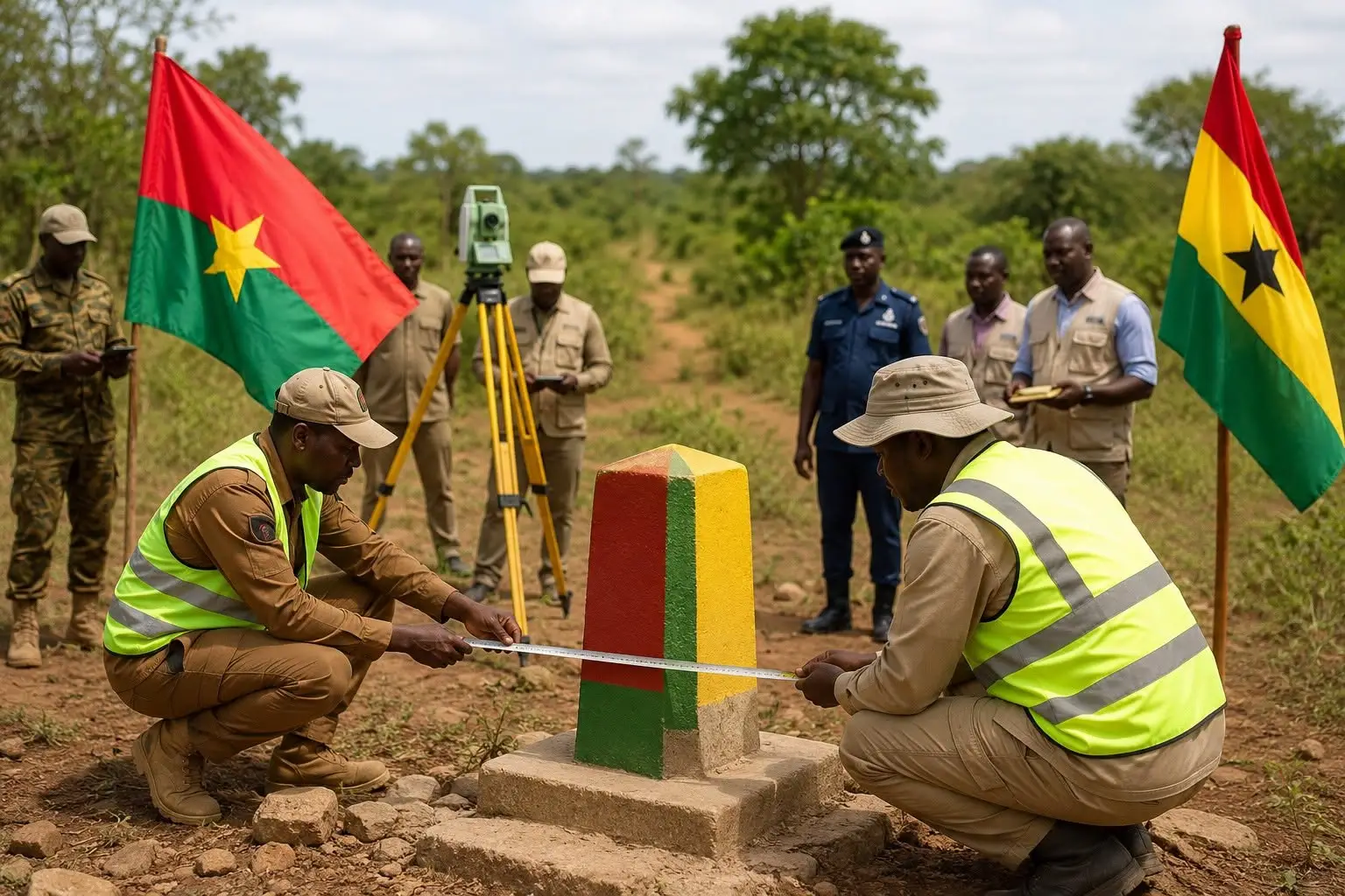 Frontière Ghana Burkina Faso